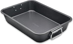 Large Lasagna Pan 15” x 11” - Nonstick Casserole Dish for Easy Cleanup - Convenient Deep Lasagna Baking Dish With Foldable Handles - Large Baking Pan Casserole Dish Is Perfect for Any Meal