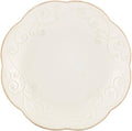 Lenox French Perle Dessert Plates, White, Set of 4