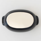 Banko Ware Au Gratin Dish, Small, For One Person Diameter Approx. 7.5 inches (19 cm), Heat Resistant, Ceramic, Oven Safe, Direct Fire, Microwave and Dishwasher Safe, Black, Made in Japan