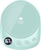 Coffee Mug Warmer - Fastest Heating & Highest Temperature, Coffee Cup Warmer for Desk Auto Shut Off, 4 Temp Settings & 1-12H Timer, Smart Electric Beverage Warmer for Coffee, Tea (Green)