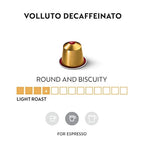 Nespresso Capsules Original Line, Volluto Decaffeinato Mild Roast Coffee, 50 Count Coffee Pods