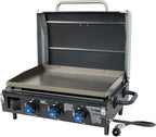 Razor Griddle Gas Grill & Griddle for Backyard Cooking and Camping, Portable Tabletop Stove