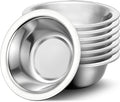 304(18/8) Stainless Steel Mixing Bowls for Kitchen, 8 Pack 5.5" Small Metal Mixing Cooking Bowls Set Stackable for Baking Serving Cooking Food Prep Storage Dishwasher Safe Lightweight