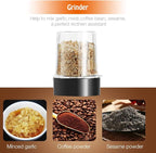 Blender and Food Processor Combo, Personal Blender for Shakes and Smoothies, Suitable for Kitchen, Home, 700W Electric Blender with Mixer Grinder/Chopper