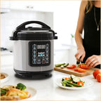 10 In 1 Electric Pressure Cooker, 8 Quart Stainless Steel Multi-Function Electric Cooker, Slow Cooker With 24-Hour Reservation Function, Suitable For Meat, Cake, Congee, Rice, etc