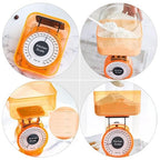 Cabilock Mechanical Kitchen Scale 1kg Portable Plastic Weighing Scale Multipurpose Cooking and Baking Food Measuring Tool Battery-Free Random Color