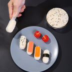 INOOMP 4pcs Sushi Maker Rice Ball Mold Set, Plastic DIY Onigiri Press Tools for Japanese Rice Balls, Compact Kitchen Gadget for Bento, Picnic, and Home Cooking