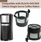 1 Pack Reusable Coffee Filter Compatible with BLACK+DECKER CM618 Single Serve Coffee Maker