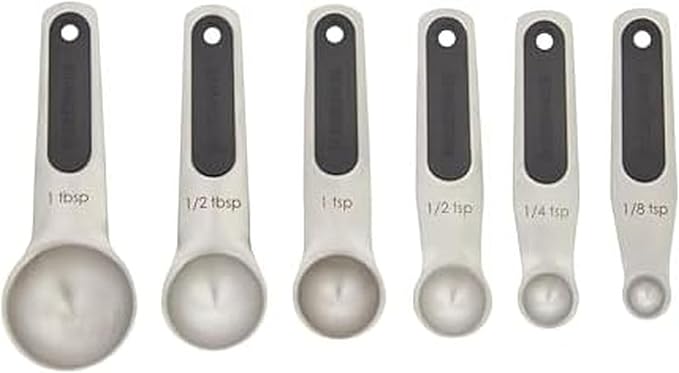 Farberware Professional Stainless SteelMeasuring Spoons Precision and Ease in Every Scoop, Features Magnetic Handles for Easy Storage, Dishwasher Safe