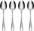 Oneida Silverware Set, Flight Everyday Flatware Dinner Spoons Set, Service For 4, Rust Resistant 18/0 Stainless Steel, Dishwasher Safe, Mirror Finish, Home And Kitchen Utensils Sets (Silver, 4 Piece)
