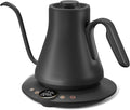INTASTING Electric Kettle, Gooseneck Electric Kettle, ±1℉ Temperature Control, BPA-Free Stainless Steel Inner, Quick Heating, for Pour Over Coffee, Brew Tea, Boil Hot Water, 1500W/0.9L Dark Grey