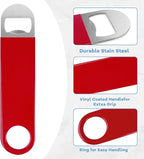 KTOJOY 3 Pack Bottle Openers,Beer Bottle Openers, Speed Openers, Stainless Steel Flat Bottle Opener with Exquisite Packaging, for Kitchen, Bar or Restaurant 7 inches Red, Black, Blue