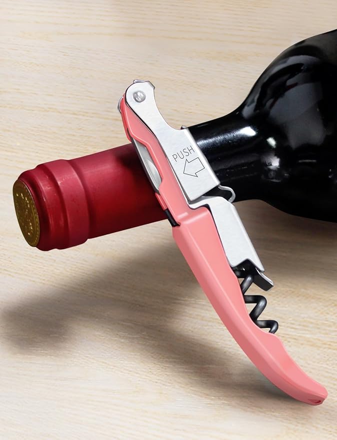 CORKAS Wine Key - 2Pack Handcrafted Professional Waiters Corkscrew, Compact Heavy Duty Wine Opener with Double Hinged, Foil Cutter and Bottle Opener, Birthday Gifts for Severs, Sommelier, Bartenders