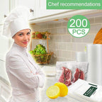 O2frepak 200 Gallon Size11" x 16" Vacuum Sealer Bags with BPA Free and Heavy Duty, Vacuum Seal Food Sealer Bags,Great for Food Storage Vaccume Sealer PreCut Bag