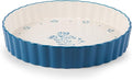 Wisenvoy Pie Pan Tart Pan Quiche Ceramic Pie Dish Pie Plate Tart Pans 9 inch Deep Dish Pie Pan Quiche Pan