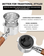 [1 Pack] Dual Wall Filter Basket 2 Cup,18–22g,double shot basket, Compatible with 54mm Breville Sage Espresso Machines (Express, Bambino, Bambino Plus, Barista Pro, Impress, Barista Touch, Infuser)