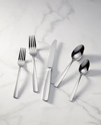 Lenox Lachlan 65-Piece Flatware Set, 10.45 LB, Metallic