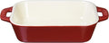 STAUB Rectangular Dish, Cherry 5.5 x 4.3 inches, Ceramic Au Gratin Dish, Oven & Microwave Safe
