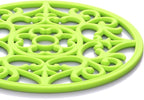 ME.FAN Trivets for Dishes/Pots/Pans, 3 Pcs Silicone Mats, Flexible/Durable/Non Slip Hot Pads to Protect Table and Counter Top (Deep Blue)