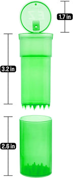 EZ SPLITZ Cap & Crusher - 2-in-1 Herb Grinder with Extra Large Storage (Green)