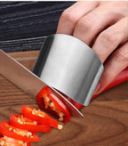 soputry Stainless Steel Finger Guard, Multifunctional Finger Protector for Cutting Food Slicing Finger Guard, Protector Avoid Hurting When Slicing and Dicing Kitchen (2Pcs)