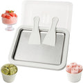 Rolled Ice Cream Maker Kit, At Home Ice Cream Roller Maker Machine with Instant Freeze Tray with Lid & 2 Spatulas, roll ice cream maker for Family Activities, Frozen Yogurt Machine