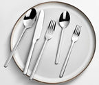 KINGSTONE Silverware Set, 10 Piece Flatware Cutlery Set for 2, 18/10 Stainless Steel Silverware Mirror Polished Dishwasher Safe for Home, Restaurant, Wedding, Party