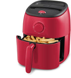 Dash Tasti-Crisp™ Air Fryer - AirCrisp® Technology - Compact Design with Adjustable Temperature Control - Nonstick Fry Basket & Auto Shut-Off Feature - 2.6 Quarts - Red