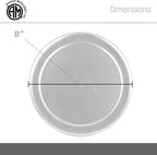 American METALCRAFT, Inc. TP8 Wide Rim Pizza Pan, Aluminum, 8-Inches,Silver