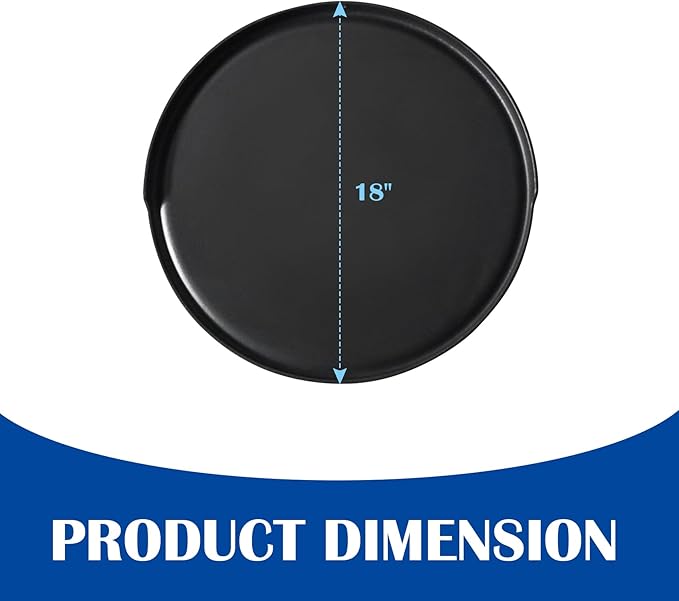2-in-1 Cast Iron Griddle for Oklahoma Joe's 7577447P04 Charcoal Grill, 18 inch Non-stick Griddle Pan for Outdoor Weber, Nexgrill, Kamado, Big Green Egg 18 & 22 inch Charcoal Kettle Grill Accessories