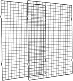 Briout Cooling Rack for Baking, 2-Pack 16x10 Inches Baking Rack, Thick Wire Cookie Rack for Cooking, Roasting, Grilling, Drying, Oven Safe, Fits Half Sheet Pan, Black