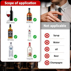 Automatic Measured Bottle Pourer - Quick Shot Spirit Liquor Pour Spouts with Dust Caps for Wine Cocktail Beverages - Ideal Home Bar Tools 1.5 oz / 45ml (Red, 12 Pack)