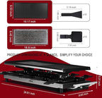 Artestia 1500W Large Size Raclette Cheese Grill Adjustable Temperature Korean BBQ Grill, Cheese Raclette with Grill Stone and Food-Grade Ceramic Glaze Reversible Aluminum Plate for Parties Family