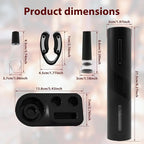 4Pcs ABS Automatic Wine Bottle Opener Electric Bottle Opener Electric Wine Opener Rechargeable Electric Corkscrew Wine Opener Extended Life with Storage Base for Wine Bottles Wine Gifts