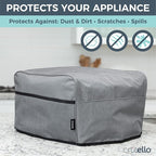 Crutello 4 Slice Toaster Oven Cover with Storage Pockets Dust Covers for Kitchen Appliances