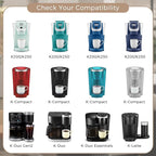 Water Filter Holder and 2 Water Filters, Compatible with Keurig Series Coffee Machines, Compatible with K-Duo Gen2/K-Duo/K-Duo Essentials/K-Latte/K-Compact/K200/K250