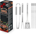 BBQ Accessories Barbecue Grill Utensils Set, 7pcs Stainless Steel BBQ Tools for Outdoor Grill,Grilling Gifts for Men, Dad, BBQ Loversies Grilling Gifts for Men,Father's Day/Christmas/Thanksgiving Day