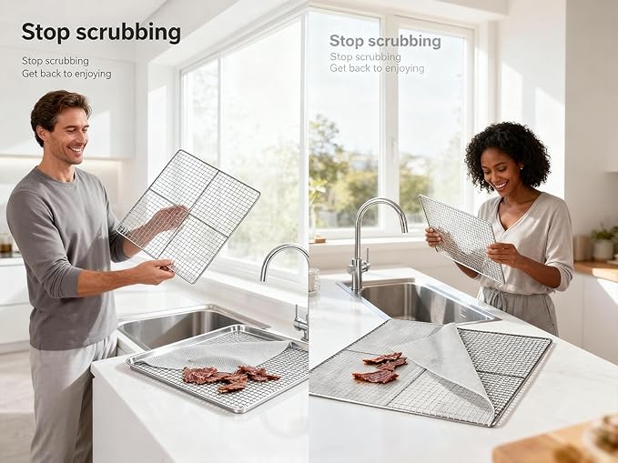 Mesh Silicone Dehydrator Sheets, 11x11 in 10 Pcs/Sets for Food Dehydrator & Freeze Dryer (11x11 INCH Mesh Silicone Dehtdrator Sheet)