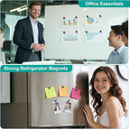 Tiergrade Metallic Magnets, Refrigerator Magnets, 40 Pack Black Magnetic Push Pins, Strong Fridge Magnets, Multi-use Whiteboard Magnets Perfect for Kitchen Office Classroom