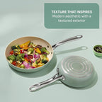 T-Fal Inspire Ceramic Frying Pans Nonstick 12 Inch Skillet, Oven Safe to 500°F, Cookware Stainless Steel Handle, Mint Green