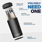 Frost Buddy Universal Can Cooler - Fits all - Stainless Steel Can Cooler for 12 oz & 16 oz Regular or Slim Cans & Bottles - Stainless Steel (Buttercream)