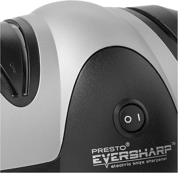 Presto 08800 EverSharp Electric Knife Sharpener,2-Stage System,Silver/Black,(Pack of 4)