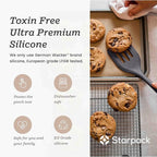 Starpack 'Stir & Serve' Silicone Cooking Utensils Set (5 Pcs) - 10.5" - Kitchen Utensil Set Heat Resistant to 600°F - Kitchen Utensils for Nonstick Cookware - Silicone Utensil Set for Mixing & Cooking