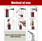 RECUTMS 12 Packs Corkscrew Wine Opener Stainless Steel Fold Beer or Bottle Opener Serrated Foil Cutter,Perfect for Bars,Restaurants,Family,Company Party (12 Color)