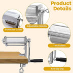 Heavy Duty Manual Meat Tenderizer Cuber Tool Steak Flatten Cuber Rolling Meat Poultry Tenderizer Machine Clamp on Meat Tenderizer Kitchen Tool