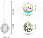 2Pcs Stainless Steel Mesh Tea Infuser, 2.1 inch Tea Ball with Panda Pendant,Tea Strainer Tea Diffuser Tea Steeper for Filtering Tea,Tea Infusers for Loose Tea (Panda, 2PC)