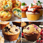 CAKETIME Jumbo Muffin Pan, 3.5 Inch Large Muffin Pan with Metal Reinforced Frame 6 Cup Silicone Jumbo Cupcake Pans for Baking Easy to Handle 2 Pack Red