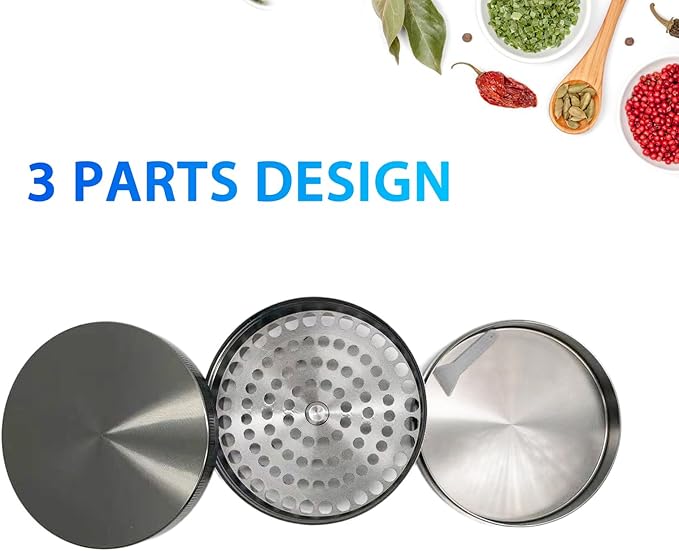 Matoolser 3 Inch Spice Grinder Mills for Kitchen (Gray)