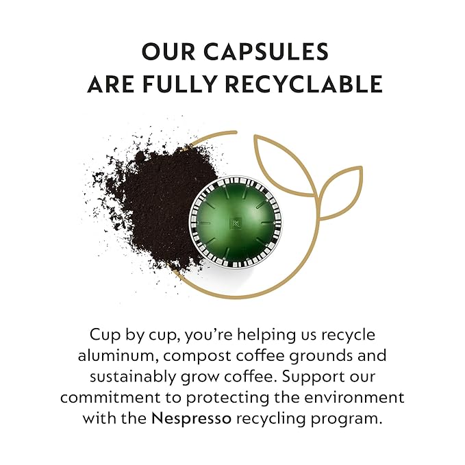 Nespresso Capsules Vertuo, Stormio, Dark Roast Coffee, 30-Count Coffee Pods, Brews 7.8oz.