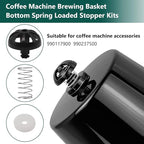 Coffee Machine Brewing Basket Bottom Spring Loaded Stopper Kits for Coffee Makers Brew Basket, Replacement for Mr. Coffee Hamilton Coffee Machine Accessory 990117900 990237500(2 PC)